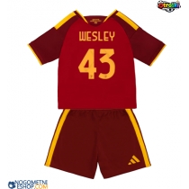 Otroški Nogometni dresi AS Roma Wesley Franca #43 Domači 2026-27 Kratek Rokav (+ Kratke hlače)